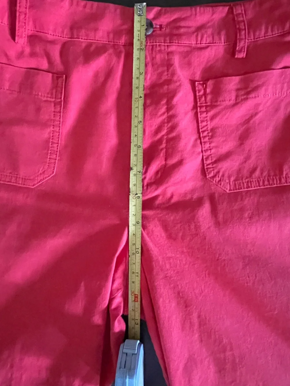 J Crew Cotton Linen Blend Red Pants